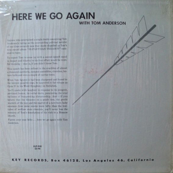 Tom Anderson (4) : Here We Go Again! (LP)