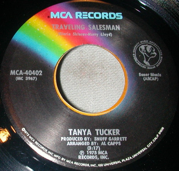 Tanya Tucker : Lizzie And The Rainman / Traveling Salesman (7")