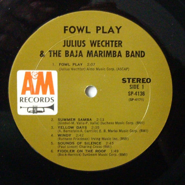Julius Wechter And Baja Marimba Band : Fowl Play (LP, Album)