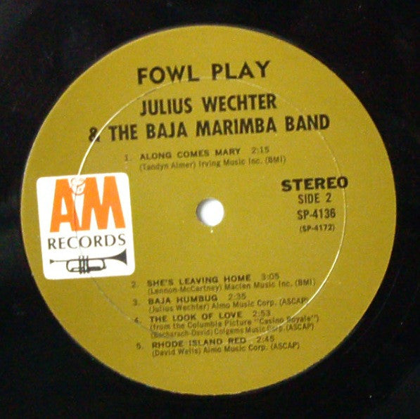 Julius Wechter And Baja Marimba Band : Fowl Play (LP, Album)