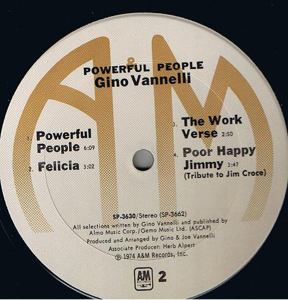 Gino Vannelli : Powerful People (LP, Album)