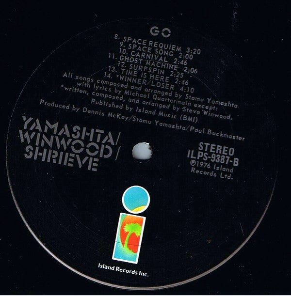 Stomu Yamash'ta / Steve Winwood / Michael Shrieve : Go (LP, Album, San)