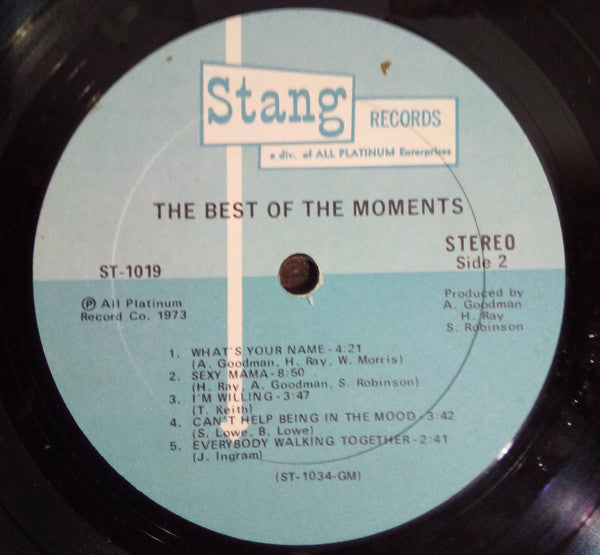 The Moments : The Best Of The Moments (LP, Album)