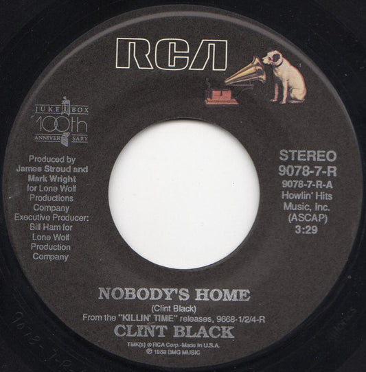 Clint Black : Nobody's Home (7", Single)