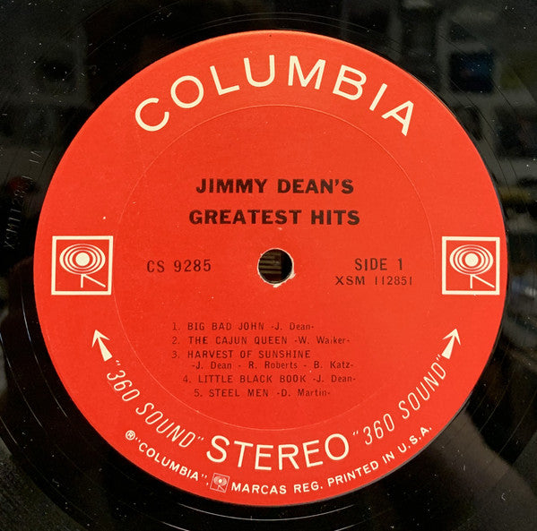 Jimmy Dean : Greatest Hits (LP, Comp, Pit)