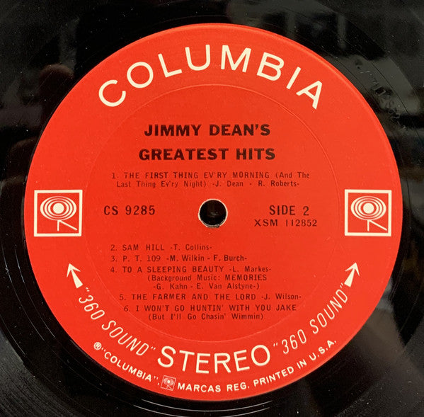 Jimmy Dean : Greatest Hits (LP, Comp, Pit)