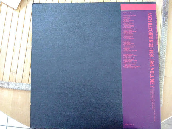 Various : Asch Recordings/1939-1945 Volume 2 (LP, Comp, Mono)