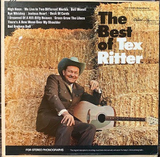 Tex Ritter : The Best Of Tex Ritter (LP, Comp, Club, RE, Duo)