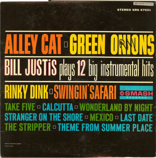 Bill Justis : Alley Cat / Green Onions: Bill Justis Plays 12 Big Instrumental Hits (LP, Album)