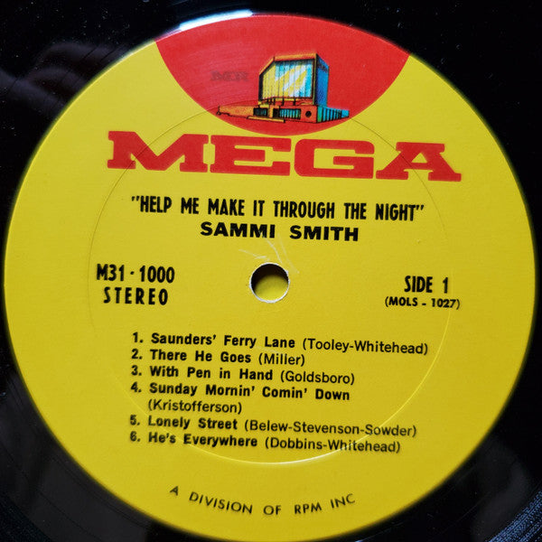 Sammi Smith : Help Me Make It Through The Night (LP, Album, RE)