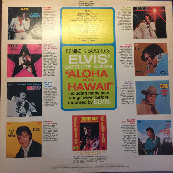 Elvis* : Separate Ways (LP, Album, Comp, Roc)