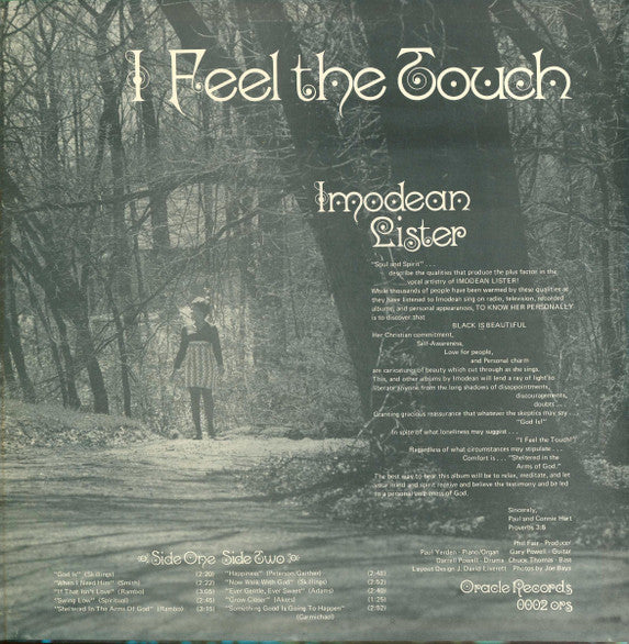 Imodean Lister : I Feel The Touch (LP, Album)