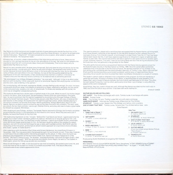 Ray Nance : Body And Soul (LP, Album, Gat)