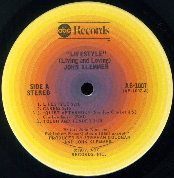 John Klemmer : Lifestyle (Living And Loving) (LP, Album, San)