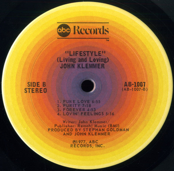 John Klemmer : Lifestyle (Living And Loving) (LP, Album, San)