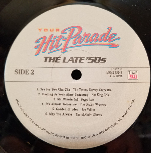 Various : Your Hit Parade - The Late '50s (LP, Comp)