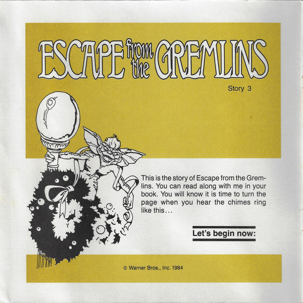 No Artist : Gremlins™ Escape From The Gremlins Story 3 (7")