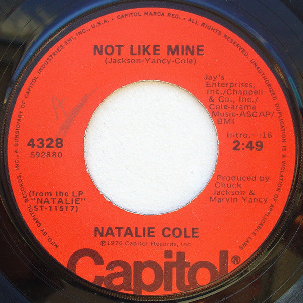 Natalie Cole : Mr. Melody (7", Los)