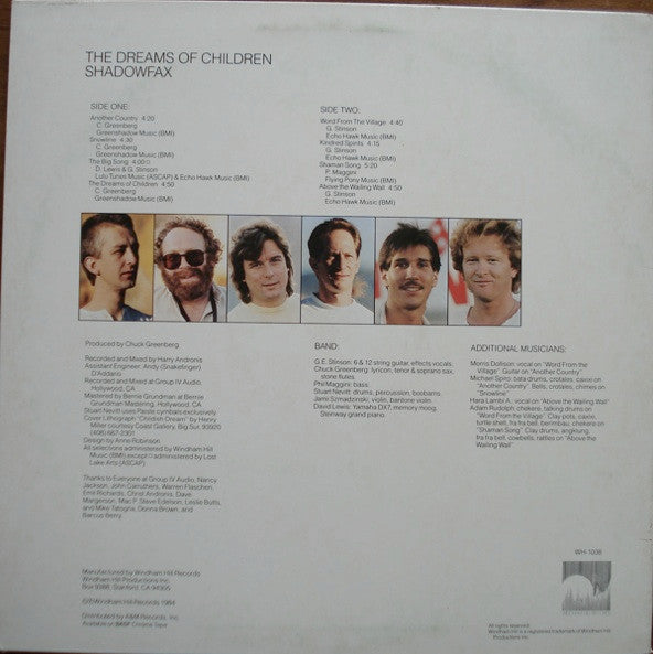 Shadowfax : The Dreams Of Children (LP, Album)