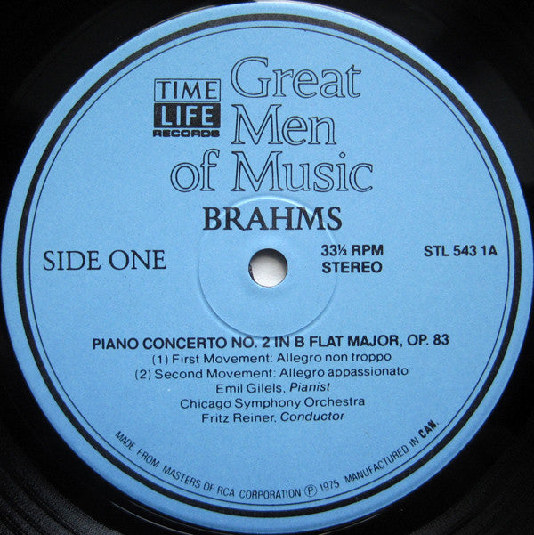 Brahms* : Great Men Of Music (4xLP, Comp + Box)