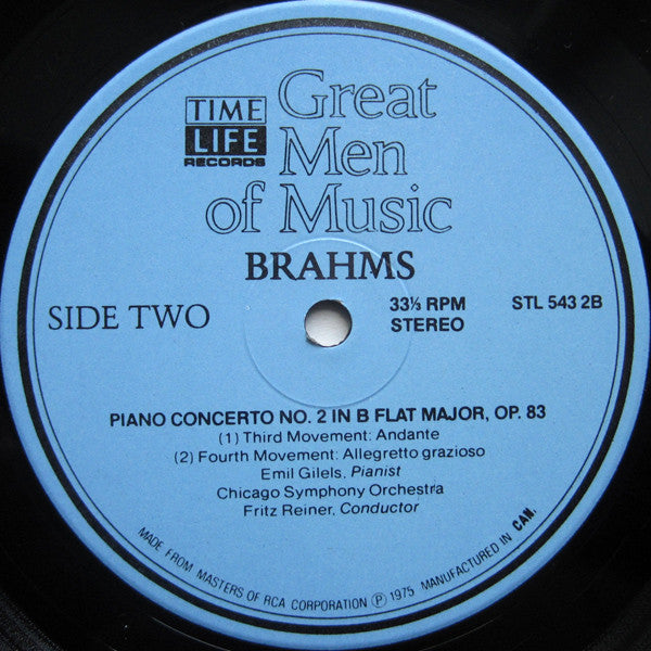 Brahms* : Great Men Of Music (4xLP, Comp + Box)