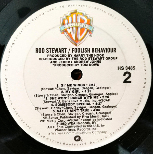 Rod Stewart : Foolish Behaviour (LP, Album)