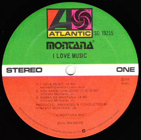 Montana : I Love Music (LP, Album, Pre)