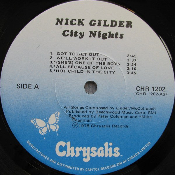 Nick Gilder : City Nights (LP, Album)