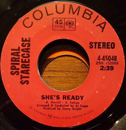 Spiral Starecase : She's Ready (7", Single, Ter)