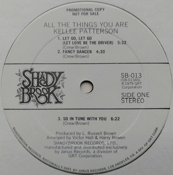 Kellee Patterson : All The Things You Are (LP, Album, Promo)