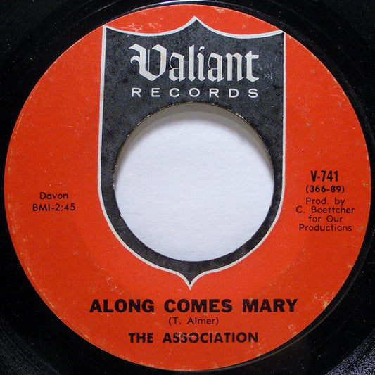 The Association (2) : Along Comes Mary (7", Single, Styrene, Pit)