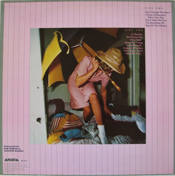 Jennifer Warnes : Shot Through The Heart (LP, Album, Ter)