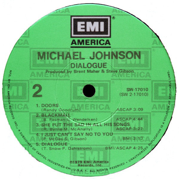 Michael Johnson (5) : Dialogue (LP, Album)