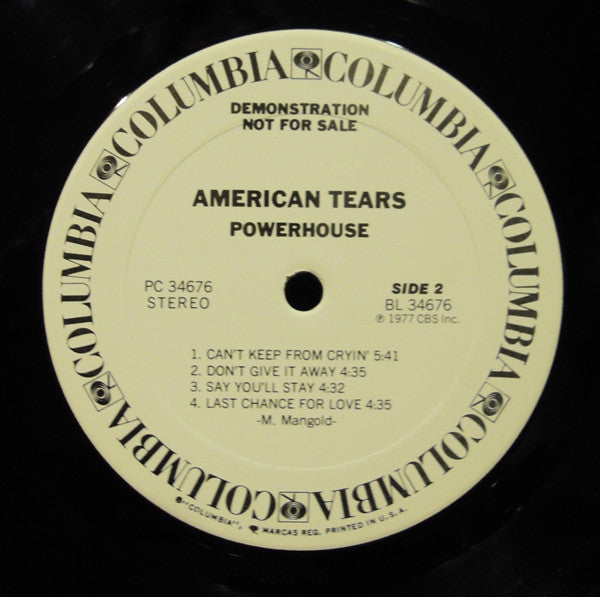 American Tears : Powerhouse (LP, Album, Promo)