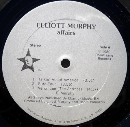 Elliott Murphy : Affairs (12", MiniAlbum)