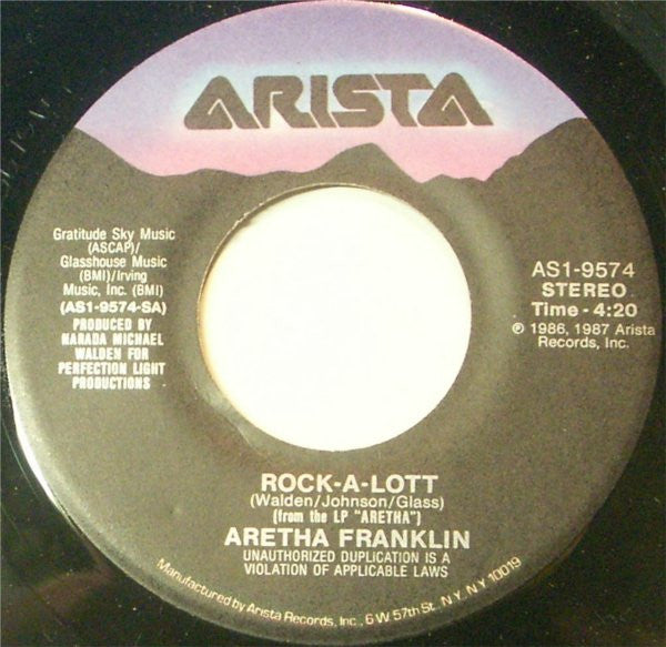 Aretha Franklin : Rock-A-Lott / Look To The Rainbow (7", Single)