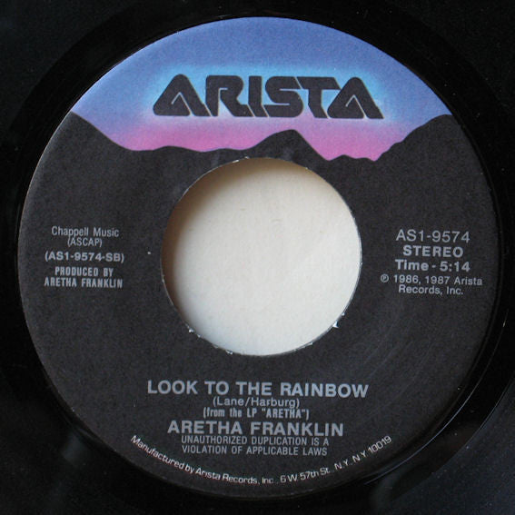 Aretha Franklin : Rock-A-Lott / Look To The Rainbow (7", Single)