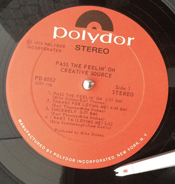 Creative Source : Pass The Feelin' On (LP, Album)