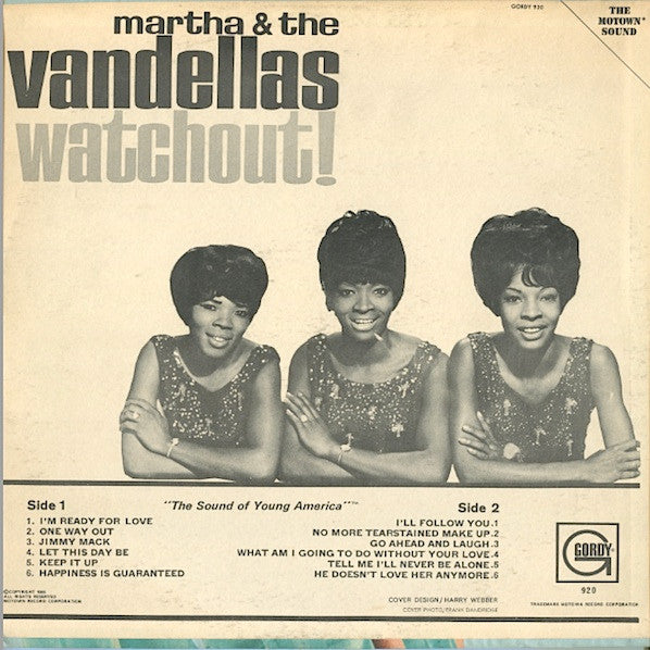 Martha & The Vandellas* : Watchout! (LP, Album, Mono, Roc)