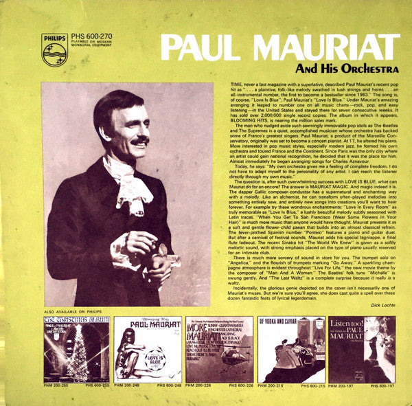 Paul Mauriat And His Orchestra : Mauriat Magic (LP, Album, Gat)