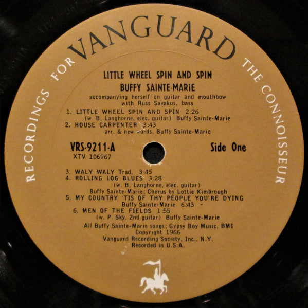 Buffy Sainte-Marie : Little Wheel Spin And Spin (LP, Mono)