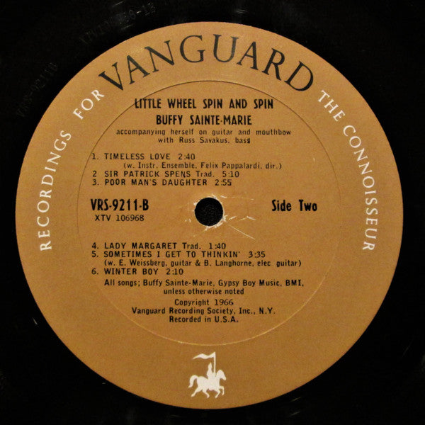 Buffy Sainte-Marie : Little Wheel Spin And Spin (LP, Mono)