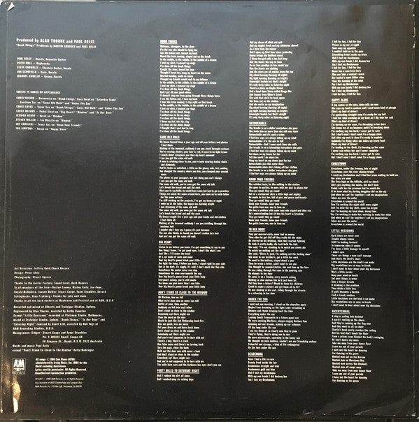 Paul Kelly And The Messengers : Under The Sun (LP, Album)