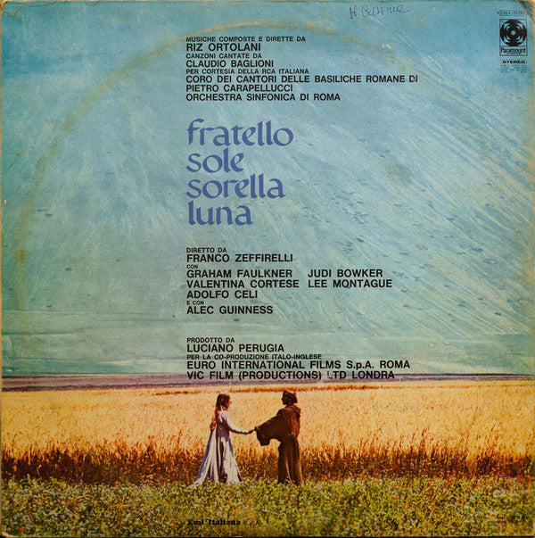 Riz Ortolani : Fratello Sole Sorella Luna (Original Soundtrack) (LP, Album, Gat)