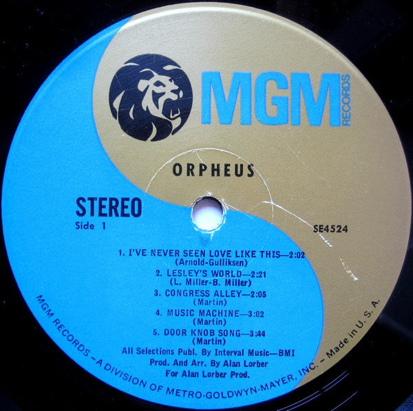 Orpheus (5) : Orpheus (LP, Album, MGM)
