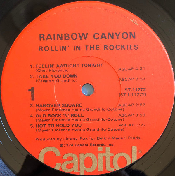 Rainbow Canyon : Rollin' In The Rockies (LP, Album, Jac)