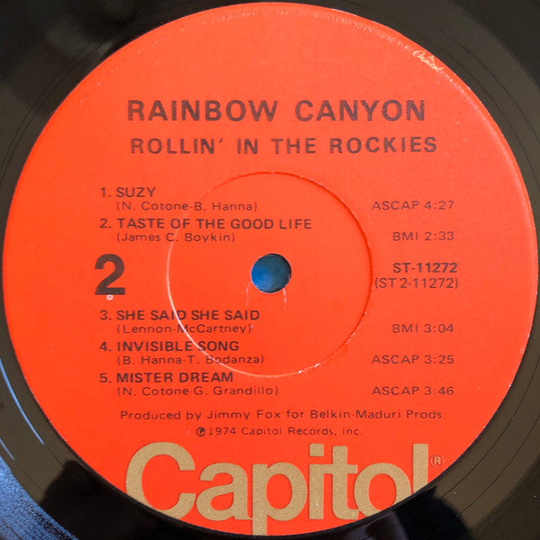 Rainbow Canyon : Rollin' In The Rockies (LP, Album, Jac)