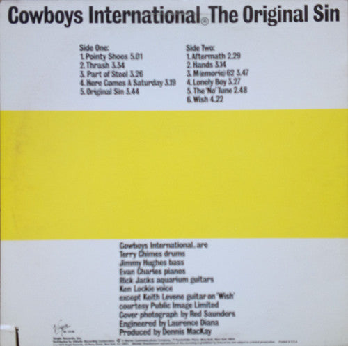 Cowboys International : The Original Sin (LP, Album)