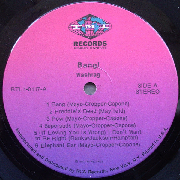 Washrag : Bang! (LP, Album)