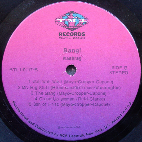 Washrag : Bang! (LP, Album)